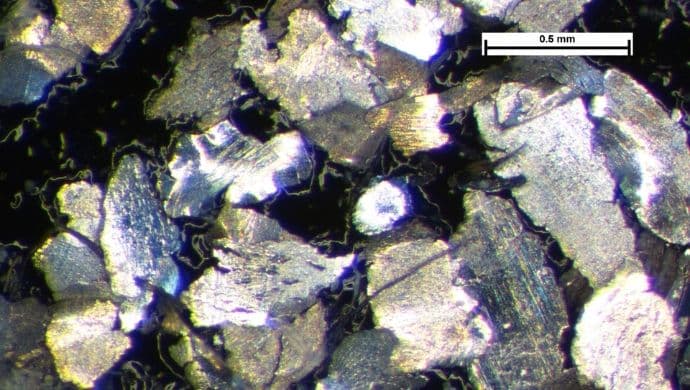 Image of debris under microscope | SureScreen Materials