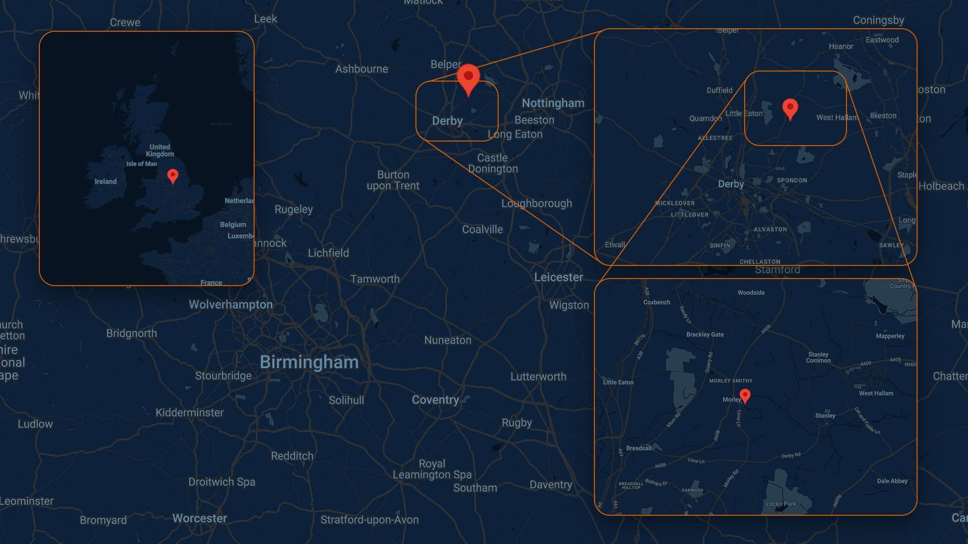 Morley Retreat Map Location | SureScreen Materials